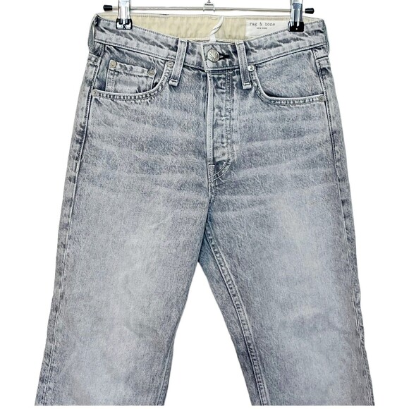 Rag & Bone Maya Slim Ankle Jeans Women’s Size 24 Acid Wash High Rise Frayed Hem - Picture 3 of 15